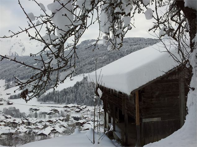 Sentiers raquettes au Grand-Bornand 27 : La Communaille Le Replain - csardin Le Grand-Bornand