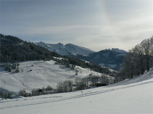 Itinéraire raquette 26 - csardin Le Grand-Bornand Tourisme