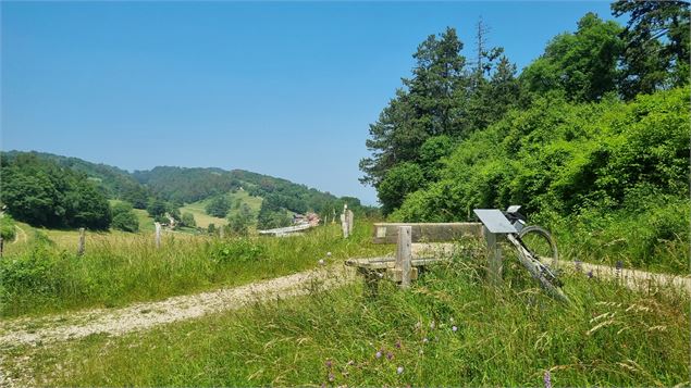 Liaison VTT (L5) Ile Chambod - Corveissiat par Gd Corent, la route des crêtes - scalland
