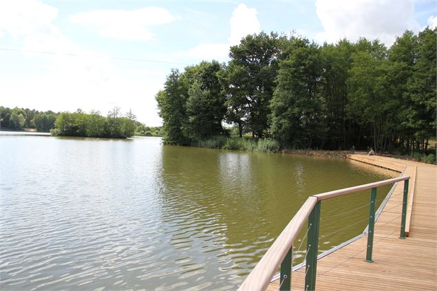 Balade  - Passerelle flottante de la Grange du Pin