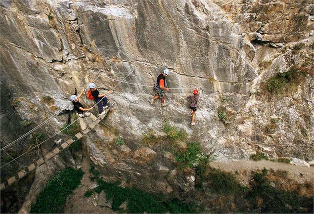 Via ferrata du Diable Descente aux enfers et montée au purgatoire à Aussois - Auvergne Rhone Alpes T