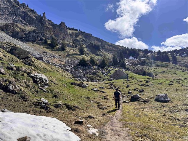 Col de cou depuis le lac des Mines d'Or_Morzine