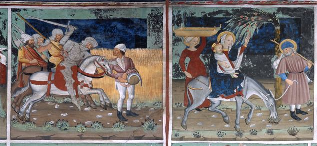 Les décors peints de la chapelle Saint Sébastien à Val Cenis Lanslevillard - S. Perez - Fondation Fa