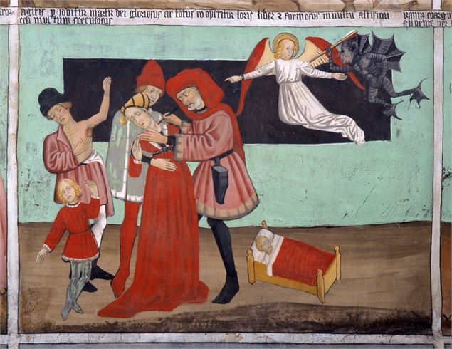 Les décors peints de la chapelle Saint Sébastien à Val Cenis Lanslevillard - S. Perez - Fondation Fa