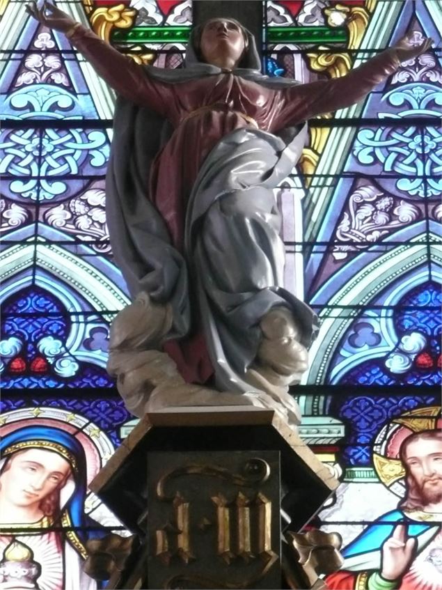 La statue du retable central - © Collection municipalité Grand Bornand