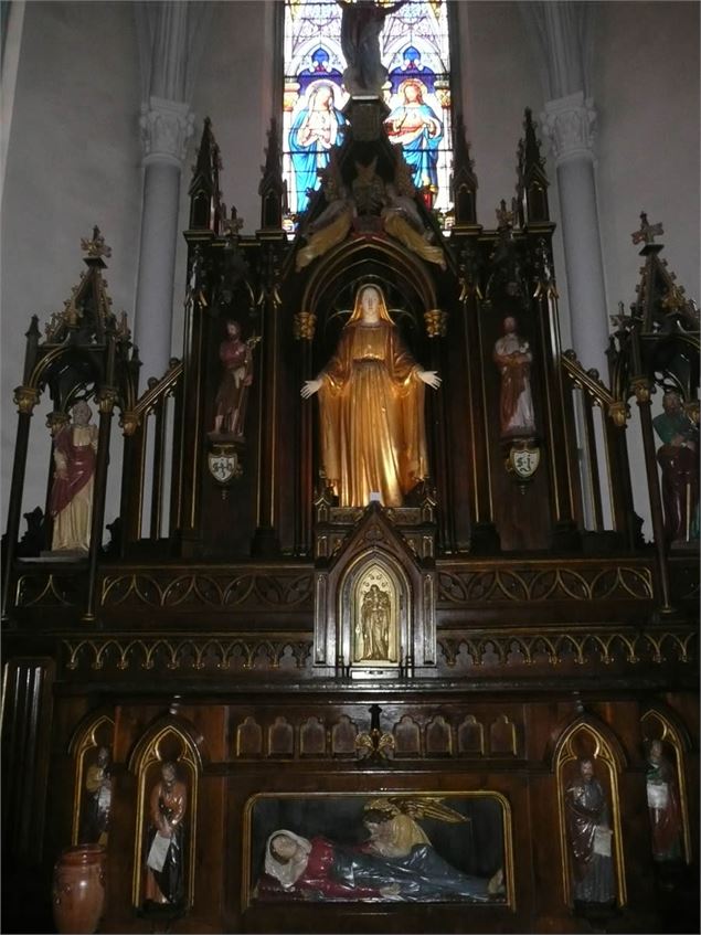 Le retable central - © Collection municipalité Grand Bornand