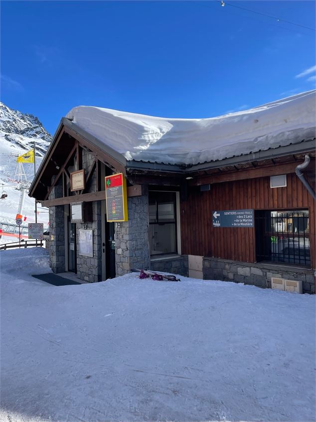 Départ rue du Soleil - Bâtiment du Service des Pistes - OT Val Thorens