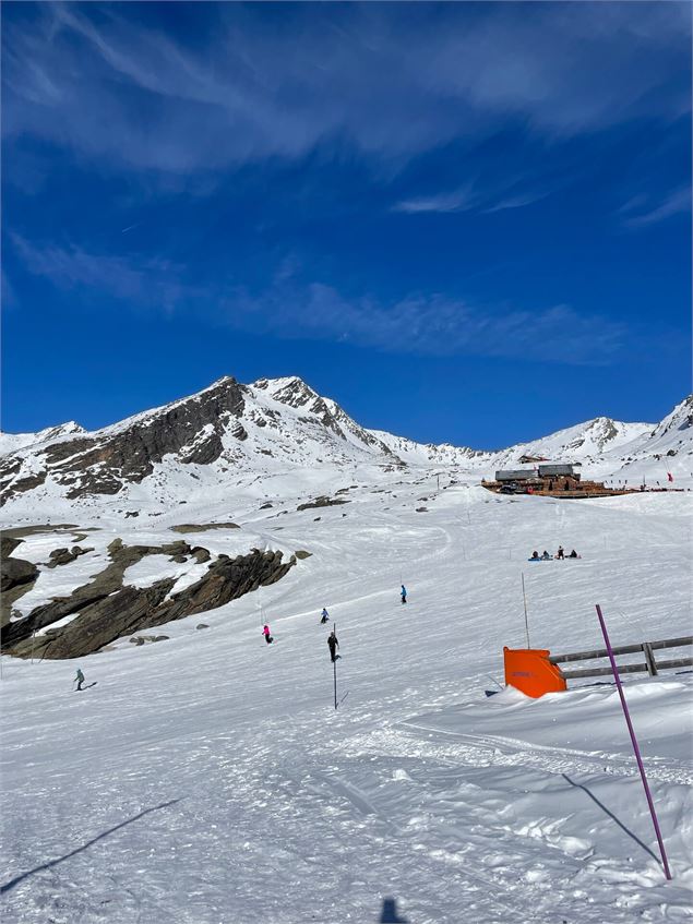 Traverser la piste Dalles - OT Val Thorens