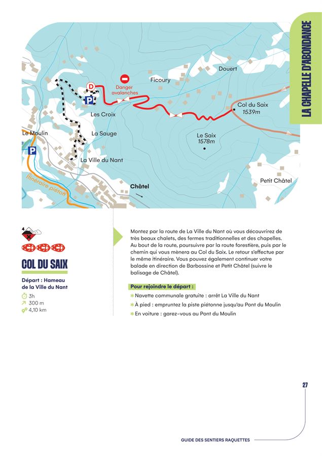 Fiche descriptive Col du Saix - OT La Chapelle