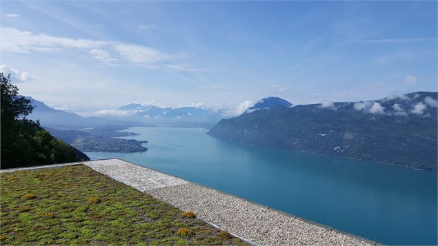 Vue depuis toiture restaurant belvédère - Grand Lac