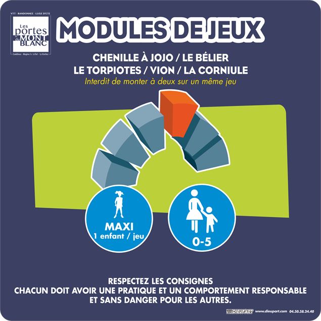 Aire de jeux panoramique Jaillet Consignes de jeux modules de jeux - Soren Rickards