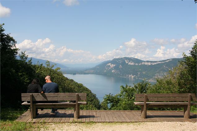 Touristes admirant la vue - Jocelyne Bianchini ATD73