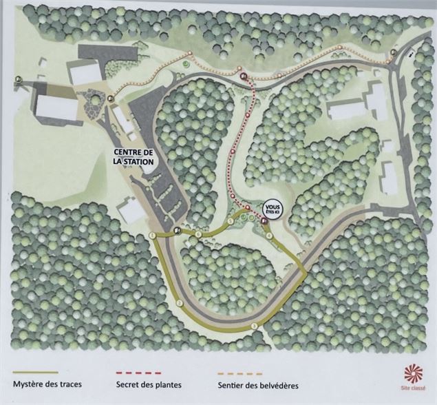 Carte du Mystères des Traces - Office de Tourisme du Pays de Gex