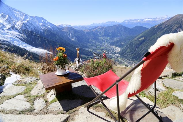terrasse refuge du plan de l'aiguille