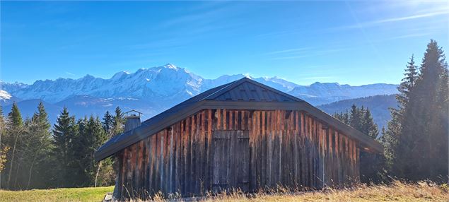 Vue sur Mont-Blanc depuis le Chanté - © Cordon Tourisme