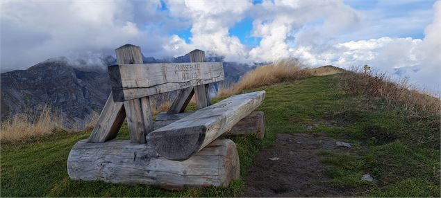 Banc au Grand Croisse Baulet - © Cordon Tourisme