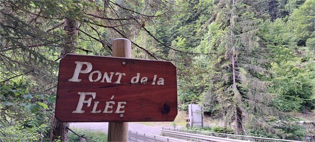 Panneau du Pont de la flée - ©Cordon Tourisme