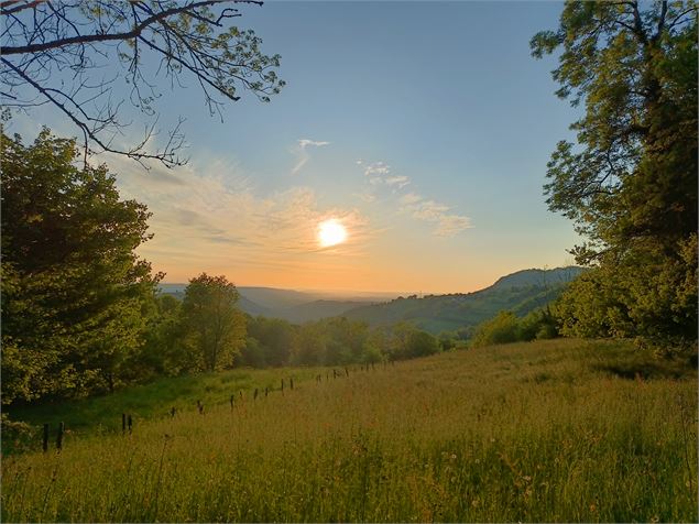 GR9 Coucher de soleil depuis Ste Marie d'Alvey