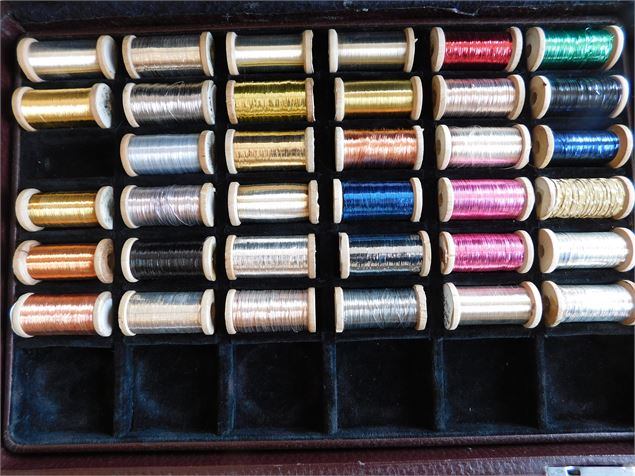 Bobines de fils d'argor - Didier Palisser