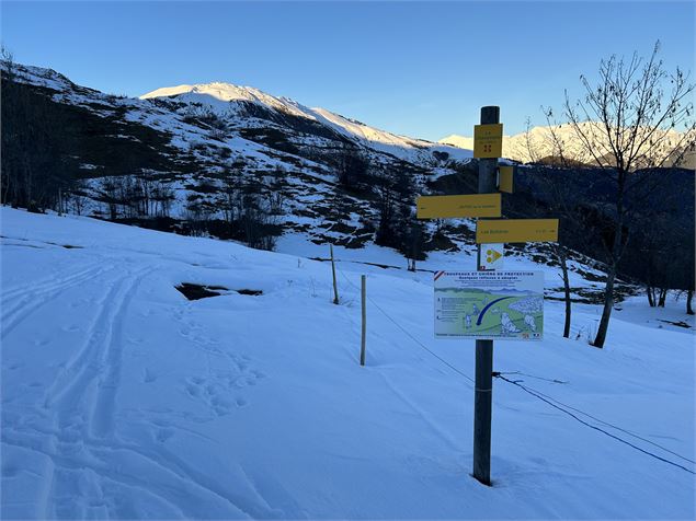 Sentier du Haut La chavonnerie panneau - OTICœurdemaurienne
