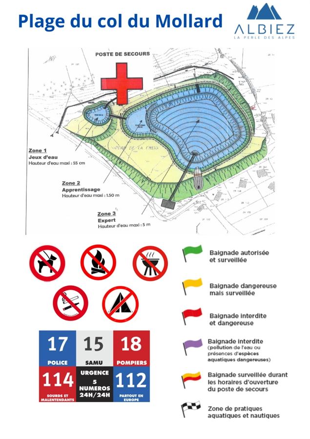Plan du plan d'eau - OTICoeurdemaurienne