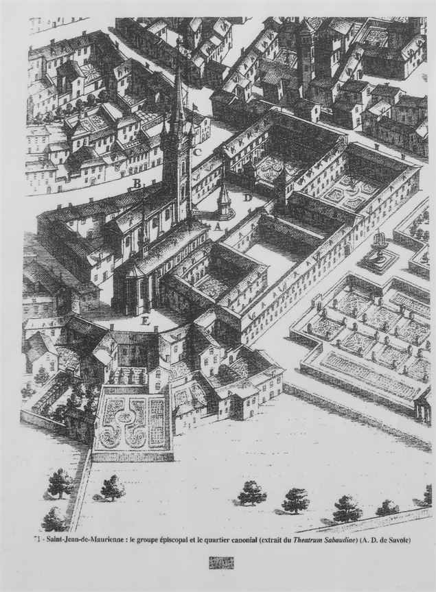 Theatrum sabaudiae- grand clocher avant destruction - Vincent Jacques-Drone de Regard