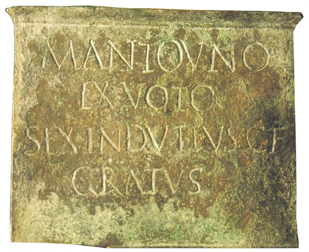 Ex voto au Dieu Mantouno - Académie de la Val d'Isère