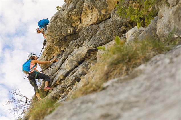 Via Ferrata de la Tour Jalouvre au Grand-Bornand - C.Cattin AlpcatMedias-Le Grand-BornaC.Cattin Alpc