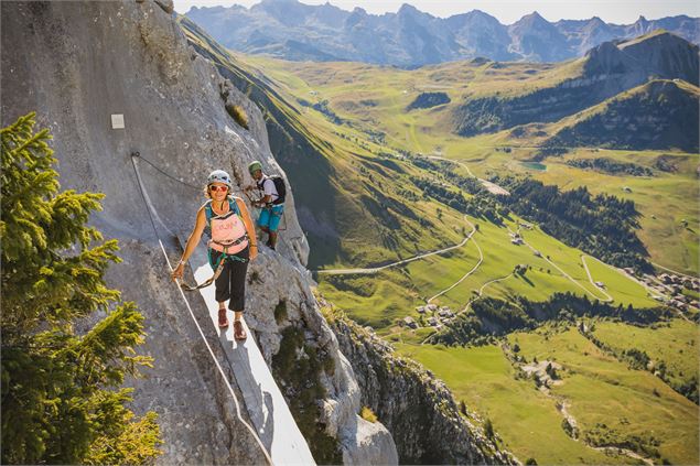 Via Ferrata de la Tour Jalouvre au Grand-Bornand - C.Cattin AlpcatMedias-Le Grand-BornaC.Cattin Alpc