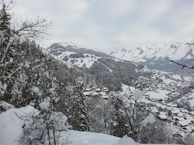 Sentiers raquettes au Grand-Bornand 27 : La Communaille Le Replain - csardin Le Grand-Bornand