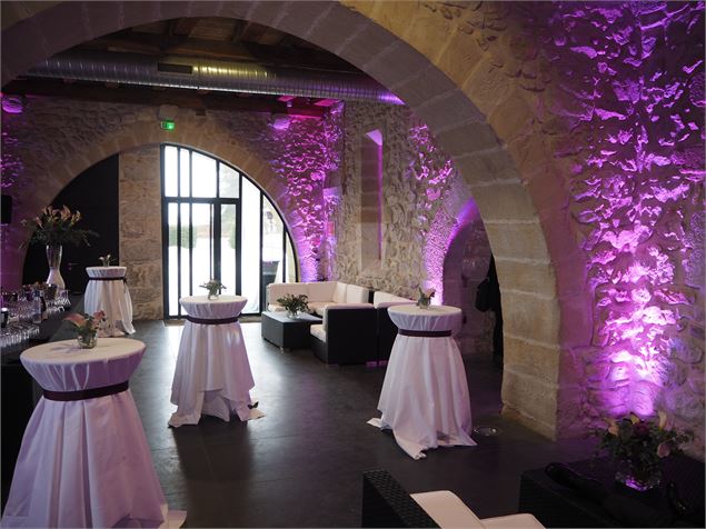 Espace loundge dans les caves - Chartreuse de Pomier