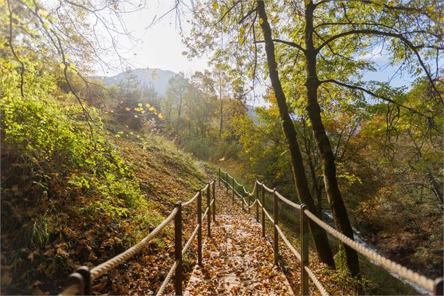 Accès aménagé à la cascade - Arnaud Lesueur