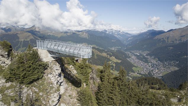 Vue aérienne de la passerelle - Morzine - Portes du Soleil