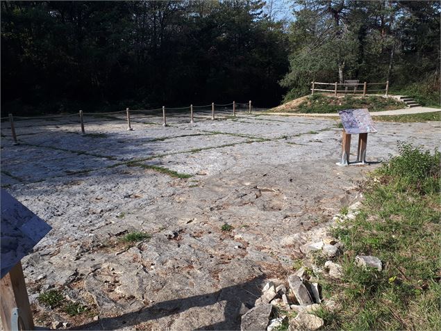 Les empreintes de dinosaures de Villette - png