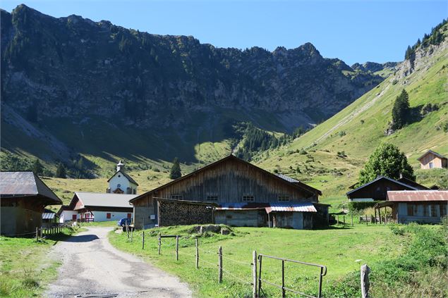 L'alpage de Graydon et ses chalets traditionnels - Victor Demilly / Vallée d'Aulps Tourisme