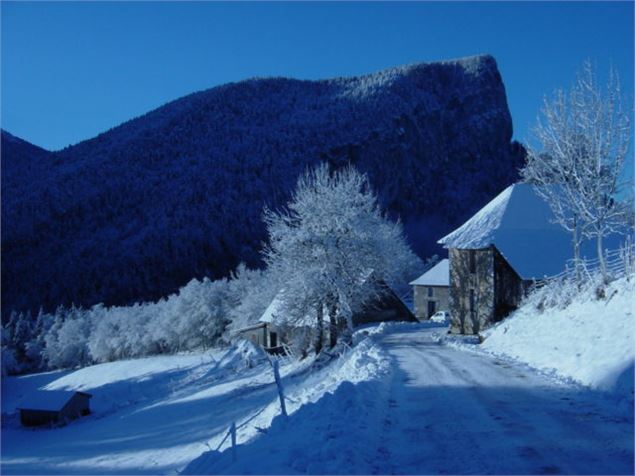 Corbel sous la neige - Evelyne Philippe