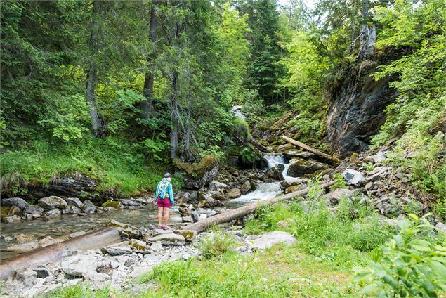 Passage en bord de rivière - Yvan Tisseyre / OT Vallée d'Aulps