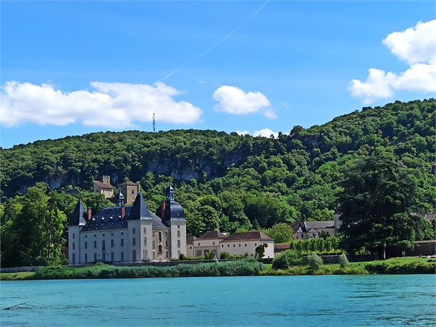 château de Vertrieu vue de l'aire de pique-nique - K.Tranchina