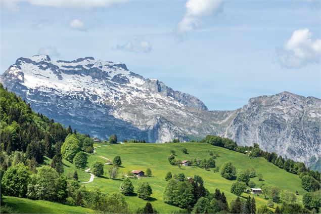 Sommets environnants - Tournette, Aiguille de Serraval, Mont Charvin et la Chaîne des Aravis - Offic