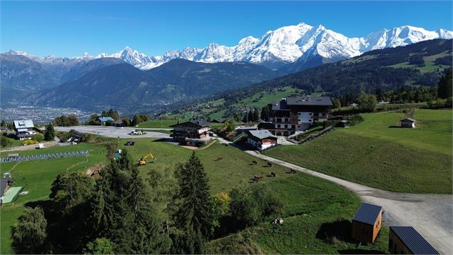 Vue Mont-Blanc départ - SEM Portes du Mont-Blanc