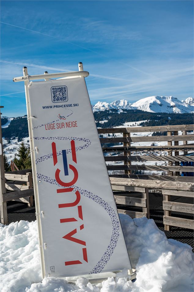 Piste sur neige 