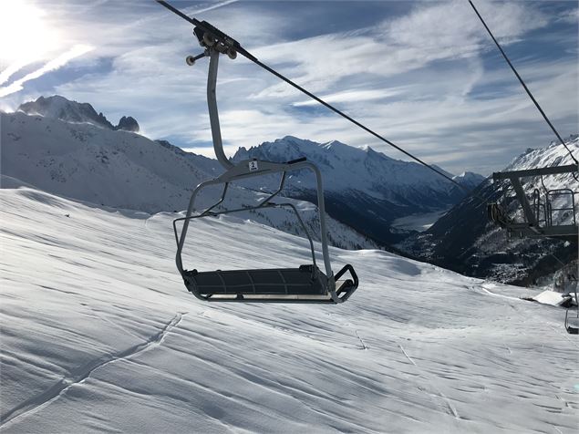 Vue depuis Balme hiver - OT Vallée de Chamonix Mont Blanc