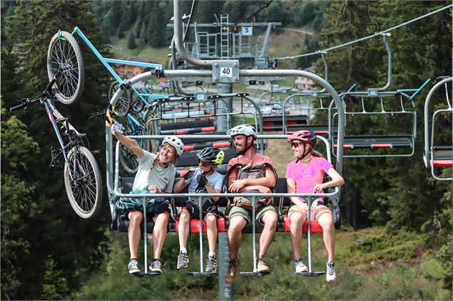 Piste verte descendante Aiglon_Manigod - Tilby Vattard