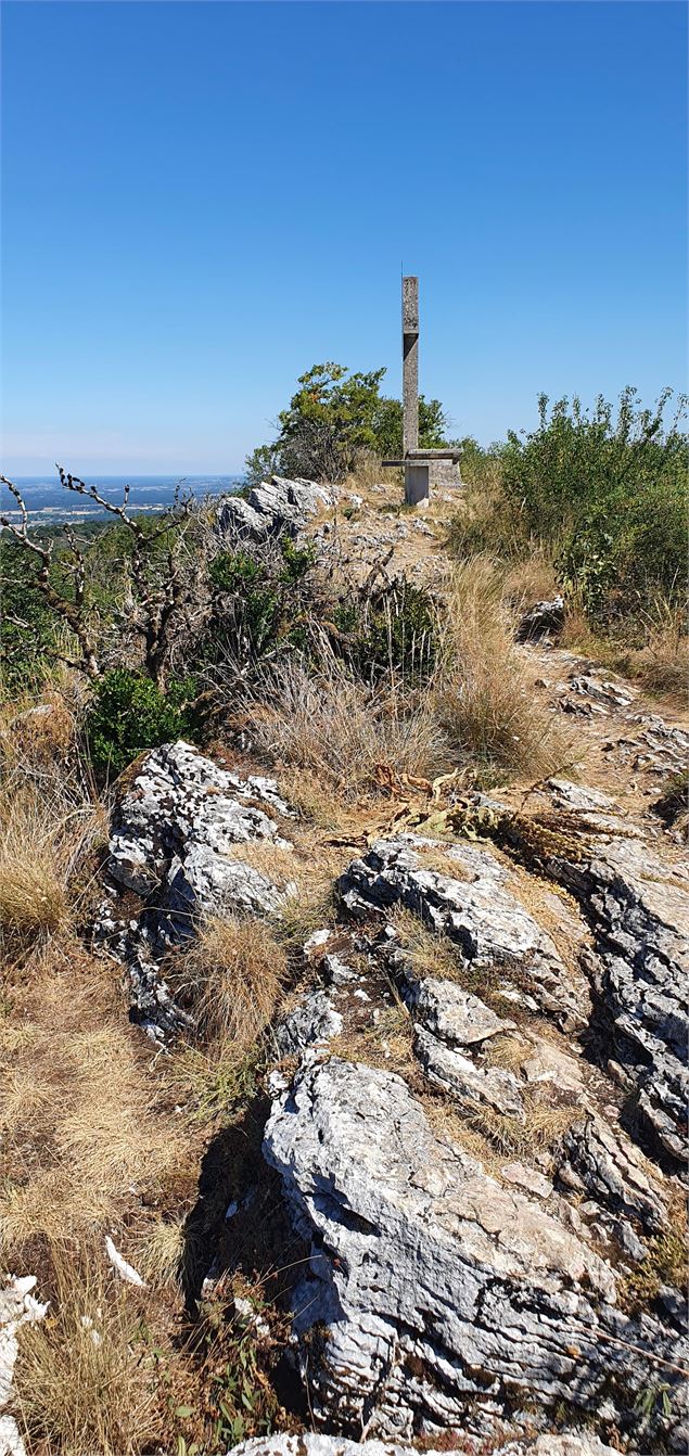 Belvédère des ruines de l'église de St Julien sur Roche - scalland