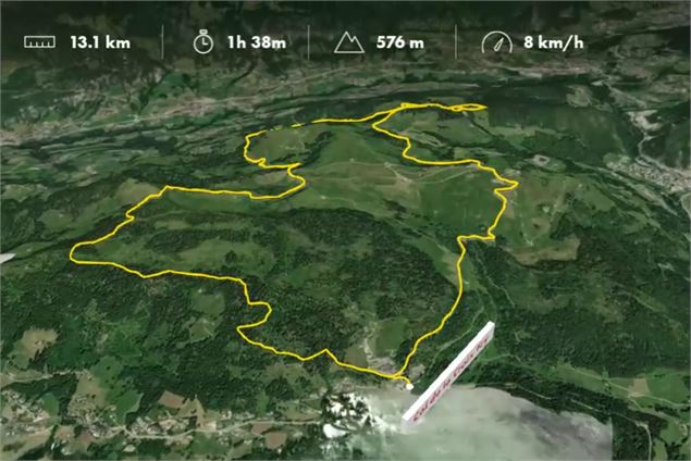 Trail 14 km Croix Fry_Manigod - Tilby Vattard