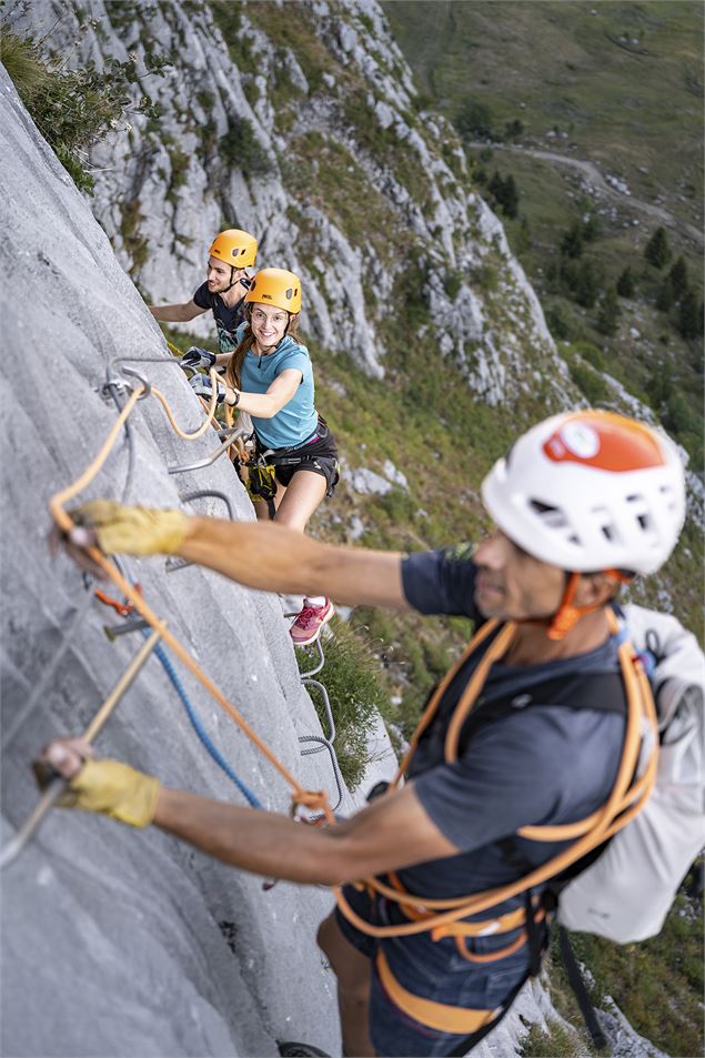 Via ferrata du Grand-Bornand - La tour du Jallouvre - C.Cattin AlpcatMedias-Le Grand-BornaC.Cattin A