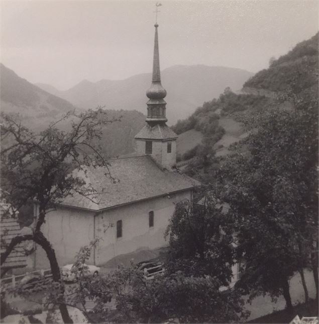 Photo historique Eglise de La Forclaz - Yvan Tisseyre / OT Vallée d'Aulps