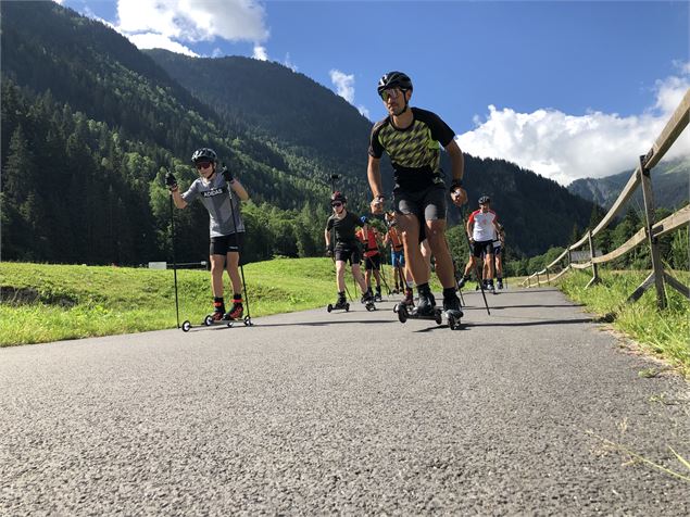 Ski roue avec Alpinum aux Contamines Montjoie - Antoine Collomb Patton