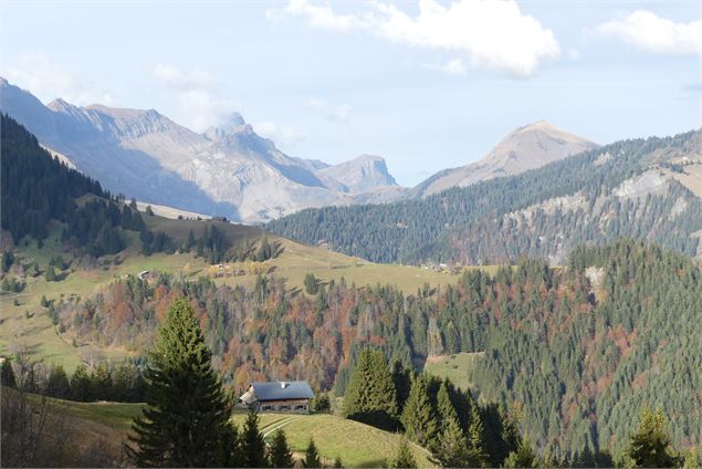 Vue sur la chaîne des Aravis - OT Flumet / St Nicolas la Chapelle