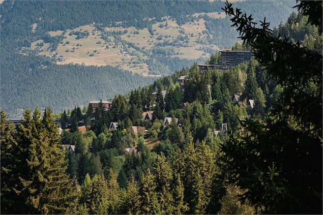 Chemin des Espagnols depuis Arc 1800 vers Arc 1600